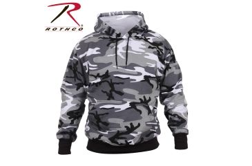 Image of Rothco Camo Pullover Hooded Sweatshirt, City Camo, XL, 2690-CityCamo-XL