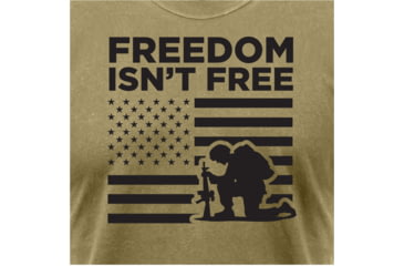 Image of Rothco Freedom Isn't Free T-Shirt, Coyote Brown, Large, 10891-CoyoteBrown-L