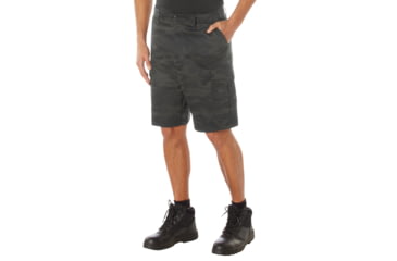 Image of Rothco Colored Camo BDU Shorts - Mens, M, Midnight Black Camo, 12022-MidnightBlackCamo-M