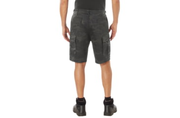 Image of Rothco Colored Camo BDU Shorts - Mens, M, Midnight Black Camo, 12022-MidnightBlackCamo-M