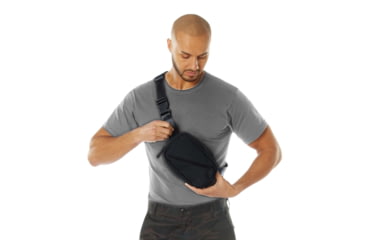 Image of Rothco Crossbody Day Bag, Black, 613902039438