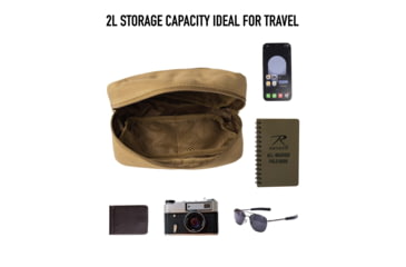 Image of Rothco Crossbody Day Bag, Coyote Brown, 613902039445