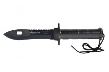 Image of Rothco Deluxe Adventurer Survival Kit Knife, Black, 3335-Black