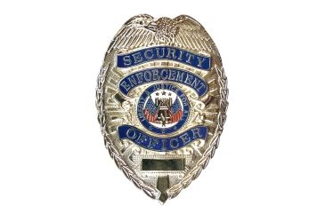 Image of Rothco Deluxe Security Enforcement Officer Badge, Silver, 1915-Silver