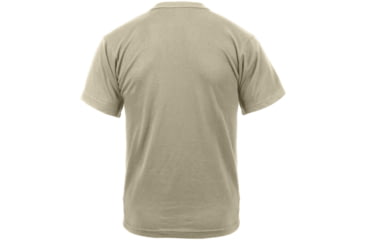 Image of Rothco Distressed US Flag Athletic Fit T-Shirt, Desert Sand, Small, 10870-DesertSand-S