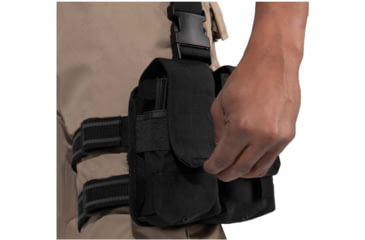 Image of Rothco Drop Leg Double Mag Pouch, Black, 10790-Black