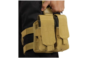 Image of Rothco Drop Leg Double Mag Pouch, Coyote Brown, 10791-CoyoteBrown