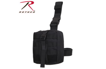 Image of Rothco Drop Leg Medical Pouch, Black, 20755-Black
