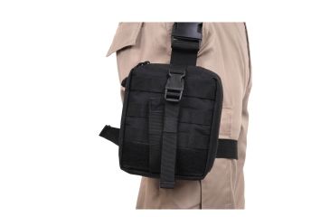 Image of Rothco Drop Leg Medical Pouch, Black, 20755-Black