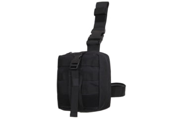 Image of Rothco Drop Leg Medical Pouch, Black, 20755-Black