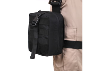 Image of Rothco Drop Leg Medical Pouch, Black, 20755-Black