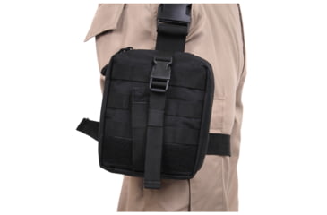 Image of Rothco Drop Leg Medical Pouch, Black, 20755-Black