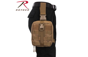 Image of Rothco Drop Leg Medical Pouch, Black, 20755-Black