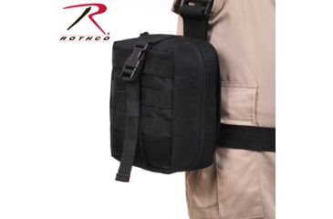 Image of Rothco Drop Leg Medical Pouch, Black, 20755-Black