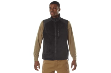 Image of Rothco E.C.W.C.S. Fleece Vest, Black, Small, 613902039797