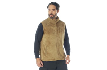 Image of Rothco E.C.W.C.S. Fleece Vest, Coyote Brown, Medium, 613902039896