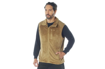 Image of Rothco E.C.W.C.S. Fleece Vest, Coyote Brown, Medium, 613902039896
