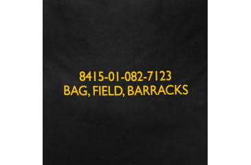 Image of Rothco G.I. Type Canvas Barracks Bag, Black, 24 x 32in, 26710-Black-24x32