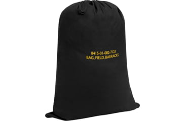 Image of Rothco G.I. Type Canvas Barracks Bag, Black, 24 x 32 in, 26710-Black-24x32