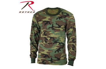 Image of Rothco Kids Long Sleeve Camo T-shirt, Woodland Camo, Small, 6705-WoodlandCamo-S