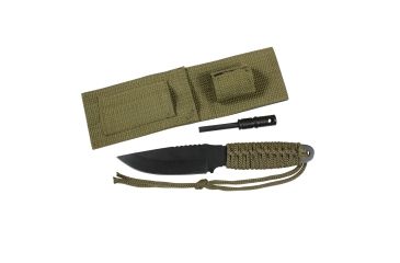 Image of Rothco Large Paracord Knife With Fire Starter, Olive Drab, 36743-OliveDrab