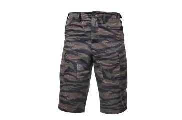 Image of Rothco Long Length Camo BDU Short, Tiger Stripe Camo, L, 7867-TigerStripeCamo-L