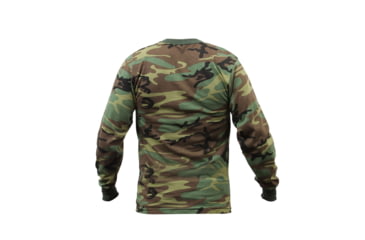 Image of Rothco Long Sleeve Camo T-Shirt, Woodland Camo, XL, 6778-WoodlandCamo-XL