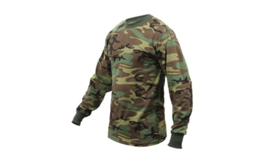 Image of Rothco Long Sleeve Camo T-Shirt, Woodland Camo, XL, 6778-WoodlandCamo-XL