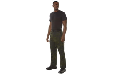 Image of Rothco Midnight Camo Tactical BDU Pants, S 27in-31in Waist, Midnight Black Camo, 12012-MidnightBlackCamo-S27-31Waist