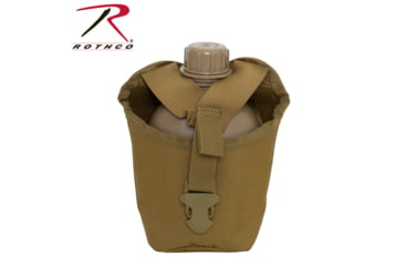Image of Rothco MOLLE Compatible 1 Quart Canteen Cover, Coyote Brown, 40111-CoyoteBrown