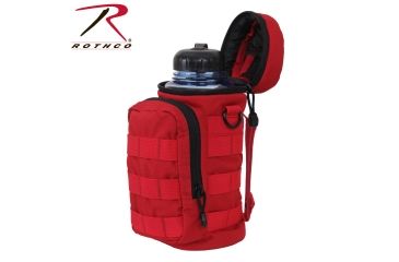 Image of Rothco MOLLE Compatible Water Bottle Pouch, Red, 2678-Red
