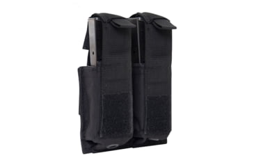 Image of Rothco Molle Double Pistol Mag Pouch With Insert, Black, 51001-Black