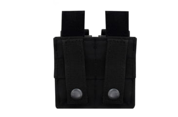 Image of Rothco Molle Double Pistol Mag Pouch With Insert, Black, 51001-Black