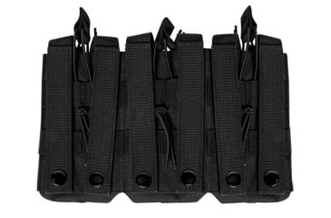 Image of Rothco MOLLE Open Top Six Rifle Mag Pouch, Black, 41006-Black