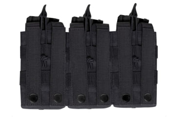 Image of Rothco MOLLE Open Top Six Rifle Mag Pouch, Black, 41006-Black