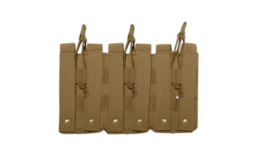 Image of Rothco MOLLE Open Top Six Rifle Mag Pouch, Coyote Brown, 41007-CoyoteBrown