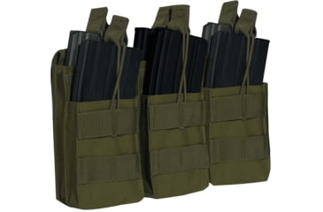 Image of Rothco MOLLE Open Top Six Rifle Mag Pouch, Olive Drab, 41011-OliveDrab