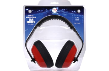 Image of Rothco Noise Reduction Ear Muffs, 28 +-3 NRR, Red/Black, 40805