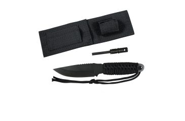 Image of Rothco Paracord Knife With Fire Starter, Black, 3675-Black