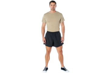 Image of Rothco Physical Training PT Shorts - Mens, Black, Medium, 4630-Black-M