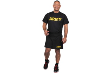 Image of Rothco Physical Training Shirt, Black/Gold, 3XL, 46022
