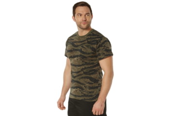 Image of Rothco Pocket Moisture Wicking Poly T-Shirt - Mens, Tiger Stripe Camo, 3XL, 56962-TigerStripeCamo-MoistureWicking-3XL
