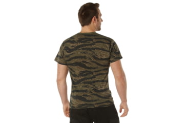 Image of Rothco Pocket T-Shirt Collection Available In Cotton/Poly and Moisture Wicking Poly, Tiger Stripe Camo, 3XL, Moisture Wicking, 56962-TigerStripeCamo-MoistureWicking-3XL