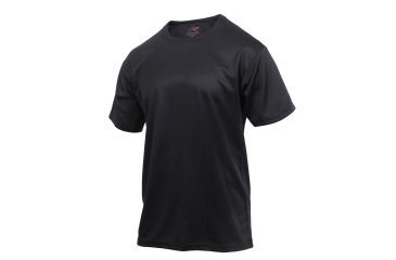 Image of Rothco Quick Dry Moisture Wicking T-shirt, Black, M, 2735-Black-M