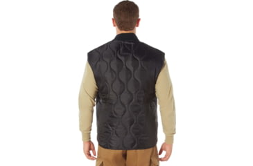 Image of Rothco Quilted Woobie Vest - Mens, Black, Small, 10434-Black-S