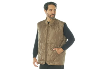 Image of Rothco Quilted Woobie Vest - Men's, Coyote Brown, Small, 613902038929