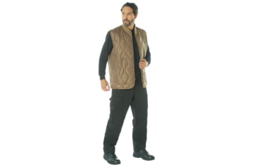 Image of Rothco Quilted Woobie Vest - Mens, Coyote Brown, S, 20460-CoyoteBrown-S