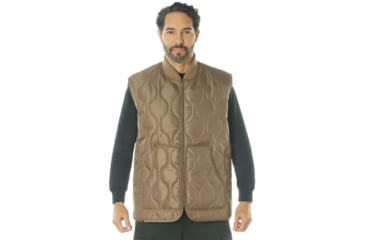 Image of Rothco Quilted Woobie Vest - Mens, Coyote Brown, S, 20460-CoyoteBrown-S