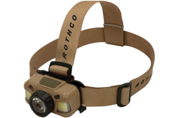 Image of Rothco Rechargeable 600 Lumen Led Headlamp, Coyote Brown, 28560-CoyoteBrown