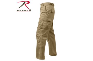 Image of Rothco Tactical BDU Cargo Pants, Black, Medium, Short, 7971-Black-M-Short31-35Waist2612-2912Length